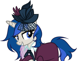 Size: 2037x1630 | Tagged: safe, artist:sirrainium, imported from derpibooru, oc, oc only, oc:eden, oc:eden (across the divide), pony, unicorn, fallout equestria, base used, clothes, dress, fallout equestria: across the divide, feather boa, female, hat, mare, simple background, solo, transparent background, vector