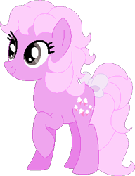 Size: 296x385 | Tagged: safe, artist:selenaede, artist:tinrobo, artist:victorfazbear, imported from derpibooru, lickety split, earth pony, pony, base used, bow, g1, g1 to g4, g4, generation leap, raised hoof, simple background, tail, tail bow, transparent background