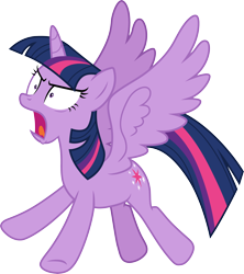 Size: 3000x3383 | Tagged: safe, artist:cloudy glow, imported from derpibooru, twilight sparkle, alicorn, pony, horse play, .ai available, angry, open mouth, shrunken pupils, simple background, solo, spread wings, transparent background, twilight sparkle (alicorn), vector, wings