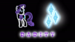 Size: 1920x1080 | Tagged: safe, artist:nsaiuvqart, imported from derpibooru, rarity, pony, unicorn, black background, cutie mark, eyes closed, female, mare, simple background, wallpaper