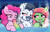 Size: 3000x1941 | Tagged: safe, artist:moozua, imported from derpibooru, pinkie pie, tree hugger, oc, oc:mcmiag, earth pony, pony, zebra, bloodshot eyes, bong, drug, drug use, drugs, hot tub, joint, marijuana, trio, zebra oc