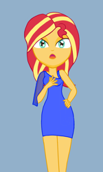 Size: 1200x2000 | Tagged: safe, artist:sapphire, imported from derpibooru, sunset shimmer, human, equestria girls, alternate clothes, hand on hip, looking at you, wip