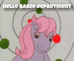 Size: 300x246 | Tagged: safe, imported from ponybooru, clover (g1), earth pony, pony, my little pony tales, 4th wall break, animated, g1, gif, meme, phone, phone call, talking to viewer