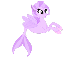 Size: 1024x768 | Tagged: safe, artist:jon080, imported from derpibooru, oc, oc only, seapony (g4), base used, dorsal fin, female, fin wings, fins, fish tail, flowing tail, mare, open mouth, purple mane, simple background, solo, tail, transparent background, wings