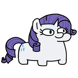 Size: 720x720 | Tagged: safe, artist:fluttershank, imported from derpibooru, rarity, unicorn, simple background, squatpony, transparent background