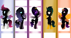 Size: 1280x684 | Tagged: safe, artist:lynnthenerdkitty, artist:small-brooke1998, artist:taybarbases, imported from derpibooru, hitch trailblazer, izzy moonbow, pipp petals, sunny starscout, zipp storm, alicorn, earth pony, pegasus, pony, unicorn, base used, g5, mane five (g5), my little pony: a new generation, race swap, sunnycorn