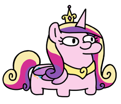 Size: 840x720 | Tagged: safe, artist:fluttershank, imported from derpibooru, princess cadance, alicorn, crown, jewelry, regalia, simple background, squatpony, transparent background