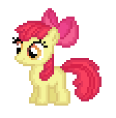 Size: 168x171 | Tagged: safe, artist:divanch, imported from derpibooru, apple bloom, earth pony, pony, female, filly, foal, pixel art, simple background, solo, white background