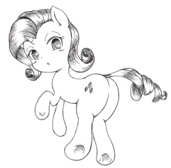 Size: 670x659 | Tagged: safe, artist:auntie_grub, imported from derpibooru, rarity, pony, unicorn, butt, female, horn, looking at you, looking back, looking back at you, mare, plot, rearity, simple background, solo, white background