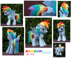 Size: 1920x1553 | Tagged: safe, artist:rtryart, imported from derpibooru, rainbow dash, human, pegasus, collage, irl, irl human, photo, plushie