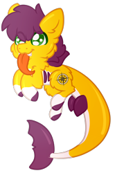 Size: 1228x1852 | Tagged: safe, artist:michini, imported from derpibooru, oc, oc only, oc:yellow jack, original species, shark, shark pony, :p, chibi, cute, male, requested art, simple background, solo, stallion, tongue out, transparent background