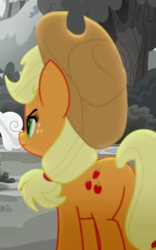 Size: 396x635 | Tagged: safe, imported from derpibooru, screencap, applejack, rainbow roadtrip, applebutt, butt, butt focus, cropped, plot, solo