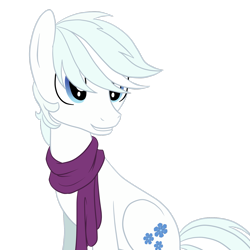 Size: 2449x2449 | Tagged: safe, artist:fangthehedgebat, imported from derpibooru, double diamond, earth pony, pony, clothes, male, scarf, simple background, sitting, solo, stallion, transparent background, vector
