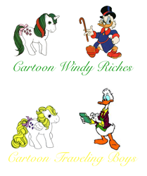 Size: 1017x1214 | Tagged: safe, edit, imported from derpibooru, gusty, surprise, bird, duck, pegasus, pony, unicorn, adoraprise, clothes, comparison, crossover, cute, ducktales, female, fenton crackshell, g1, glasses, green text, gustybetes, hat, male, mare, scrooge mcduck, separated at birth, simple background, smiling, suit, surprise (g1), text, top hat, white background, yellow text