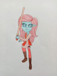 Size: 828x1104 | Tagged: safe, artist:wildguardianangel31, imported from twibooru, ocellus, equestria girls, boots, clothes, image, jedi, needs more jpeg, shoes, solo, star wars