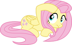 Size: 3088x1941 | Tagged: safe, artist:skie-vinyl, imported from derpibooru, fluttershy, pegasus, pony, cowering, female, mare, simple background, solo, transparent background, vector