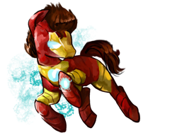 Size: 1600x1200 | Tagged: safe, artist:milarvozmido, imported from derpibooru, pony, iron man, marvel, ponified, simple background, solo, white background
