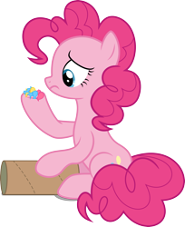 Size: 3159x3871 | Tagged: safe, artist:itv-canterlot, imported from derpibooru, pinkie pie, earth pony, pony, season 6, the gift of the maud pie, female, mare, simple background, solo, transparent background, vector