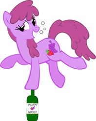 Size: 2176x2756 | Tagged: safe, artist:redtoxindash, imported from derpibooru, berry punch, berryshine, earth pony, pony, balancing, drunk, drunk bubbles, female, go home you're drunk, high res, mare, simple background, transparent background, vector