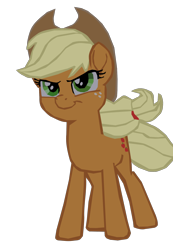 Size: 1280x1854 | Tagged: safe, artist:benpictures1, imported from derpibooru, applejack, earth pony, pony, my little pony: the movie, applejack's hat, cowboy hat, cute, female, hat, inkscape, jackabetes, mare, simple background, solo, transparent background, vector