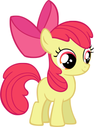 Size: 1572x2125 | Tagged: safe, artist:moongazeponies, imported from derpibooru, apple bloom, earth pony, pony, apple bloom's bow, blank flank, bow, female, filly, foal, hair bow, simple background, solo, transparent background, vector