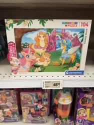 Size: 3024x4032 | Tagged: safe, imported from derpibooru, alicorn, pony, turtle, unicorn, bootleg, clementoni, fantasy world, flower, jigsaw puzzle, mountain, polly pocket, puzzle, rainbow, supercolor puzzle, waterfall