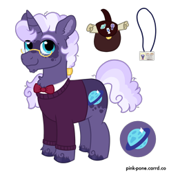 Size: 2100x2140 | Tagged: safe, artist:pink-pone, imported from derpibooru, oc, oc:pluto, pony, unicorn, clothes, male, simple background, solo, stallion, sweater, transparent background