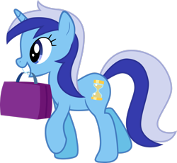 Size: 2555x2347 | Tagged: safe, artist:skie-vinyl, imported from derpibooru, minuette, pony, unicorn, .svg available, cute, female, high res, mare, minubetes, mouth hold, simple background, solo, suitcase, transparent background, vector