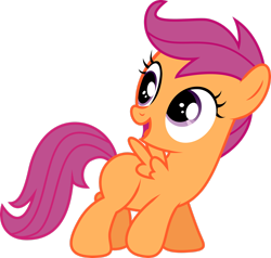 Size: 2508x2391 | Tagged: safe, artist:skie-vinyl, imported from derpibooru, scootaloo, pegasus, pony, .svg available, cute, cutealoo, female, filly, foal, high res, simple background, solo, transparent background, vector