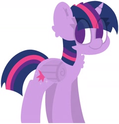 Size: 1346x1402 | Tagged: safe, artist:moonydusk, imported from derpibooru, twilight sparkle, alicorn, pony, female, looking back, mare, simple background, smiling, solo, twilight sparkle (alicorn), white background