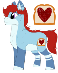 Size: 1246x1571 | Tagged: safe, artist:moonert, imported from derpibooru, oc, oc only, earth pony, pony, bread, earth pony oc, food, male, simple background, solo, stallion, toast, transparent background