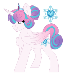 Size: 1472x1600 | Tagged: safe, artist:moonert, imported from derpibooru, princess flurry heart, alicorn, pony, chest fluff, female, mare, older, older flurry heart, simple background, smiling, solo, transparent background