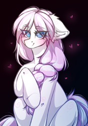 Size: 2118x3018 | Tagged: safe, artist:rico_chan, imported from derpibooru, oc, earth pony, pony, black background, ear fluff, simple background, solo