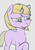 Size: 361x523 | Tagged: safe, oc:warden, unicorn, blushing, broken horn, female, horn, mare