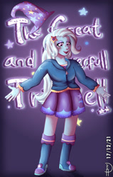 Size: 1280x2013 | Tagged: safe, artist:loohisgod27, imported from derpibooru, trixie, equestria girls, looking at you, smiling, solo