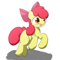 Size: 1105x1107 | Tagged: safe, artist:up_p_ab, imported from derpibooru, apple bloom, earth pony, pony, female, filly, foal, simple background, solo, white background