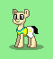 Size: 59x66 | Tagged: safe, artist:dematrix, imported from derpibooru, earth pony, pony, pony town, bald, balded version, clothes, colt, foal, green background, male, pixel art, ponified, simple background, solo, upin, upin ipin