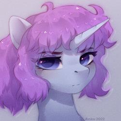 Size: 2000x2000 | Tagged: safe, artist:anku, imported from derpibooru, oc, oc only, pony, unicorn, bust, commission, looking at you, portrait, solo