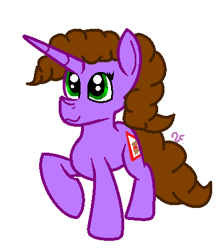 Size: 386x434 | Tagged: safe, artist:vivi's corner, artist:viviandpurplevivi, imported from derpibooru, oc, oc only, oc:purplevivi, pony, unicorn, old art, paint, simple background, solo, white background