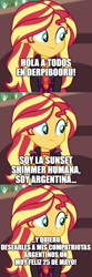 Size: 500x1505 | Tagged: safe, edit, edited screencap, imported from derpibooru, screencap, sunset shimmer, human, equestria girls, equestria girls series, argentina, comic, human sunset, screencap comic, spanish, talking to viewer