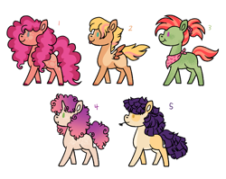 Size: 4401x3500 | Tagged: safe, artist:queenderpyturtle, imported from derpibooru, oc, oc only, earth pony, pegasus, pony, unicorn, bandana, coat markings, earth pony oc, freckles, half-siblings, horn, offspring, parent:big macintosh, parent:fluttershy, parent:pinkie pie, parent:rainbow dash, parent:rarity, parent:twilight sparkle, parents:fluttermac, parents:pinkiemac, parents:rainbowmac, parents:rarimac, parents:twimac, pegasus oc, simple background, smiling, straw, straw in mouth, tongue out, unicorn oc, white background