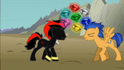 Size: 1920x1080 | Tagged: safe, imported from derpibooru, flash sentry, oc, oc:shadow sentry, alicorn, pegasus, pony, unicorn, alicorn oc, animated, chaos emerald, fusion, horn, ponified, shadow the hedgehog, sonic the hedgehog (series), sound, webm, wings, youtube, youtube link