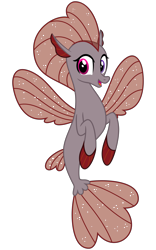 Size: 2000x3200 | Tagged: safe, artist:cheezedoodle96, derpibooru exclusive, edit, editor:flynnmlp, imported from derpibooru, vector edit, oc, oc only, oc:funny jo, changedling, changeling, seapony (g4), non-compete clause, .svg available, changedling oc, changeling oc, disguise, disguised changeling, female, looking at you, recolor, seaponified, seapony oc, simple background, smiling, solo, species swap, svg, transparent background, vector