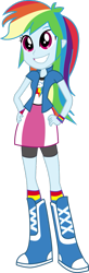 Size: 341x1041 | Tagged: safe, imported from twibooru, rainbow dash, equestria girls, png, simple background, solo, transparent background