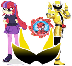 Size: 395x365 | Tagged: artist needed, source needed, safe, imported from derpibooru, human, equestria girls, avataro sentai donbrothers, crossover, obligatory pony, simple background, super sentai, tokusatsu, white background