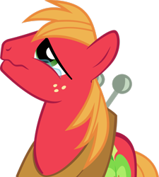 Size: 2321x2584 | Tagged: safe, artist:zapapplejam, imported from derpibooru, big macintosh, earth pony, pony, season 2, the last roundup, crying, high res, male, simple background, solo, stallion, transparent background, vector