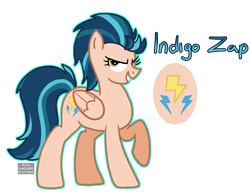 Size: 2724x2106 | Tagged: safe, artist:queertrixie, imported from derpibooru, indigo zap, pegasus, pony, equestria girls ponified, female, mare, outline, ponified, simple background, solo, transparent background