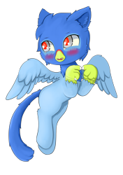 Size: 1200x1700 | Tagged: safe, artist:helip12, imported from derpibooru, oc, griffon, blushing, chibi, simple background, solo, transparent background