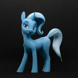 Size: 1500x1500 | Tagged: safe, artist:shydale, imported from derpibooru, trixie, pony, unicorn, 3d print, female, figurine, smug, solo