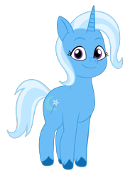 Size: 1292x1761 | Tagged: safe, artist:amethystmajesty25, imported from derpibooru, trixie, pony, unicorn, female, full body, g4, g4 to g5, g5, generation leap, hooves, horn, looking at you, mare, my little pony: tell your tale, simple background, smiling, solo, standing, tail, transparent background, unshorn fetlocks